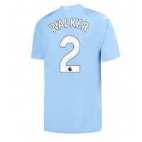 Manchester City Kyle Walker #2 Hjemmebanetrøje 2023-24 Kortærmet